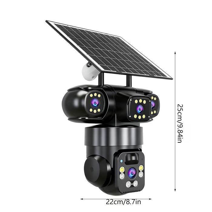 4K/9MP Solar Security Camera – 360° Smart Protection