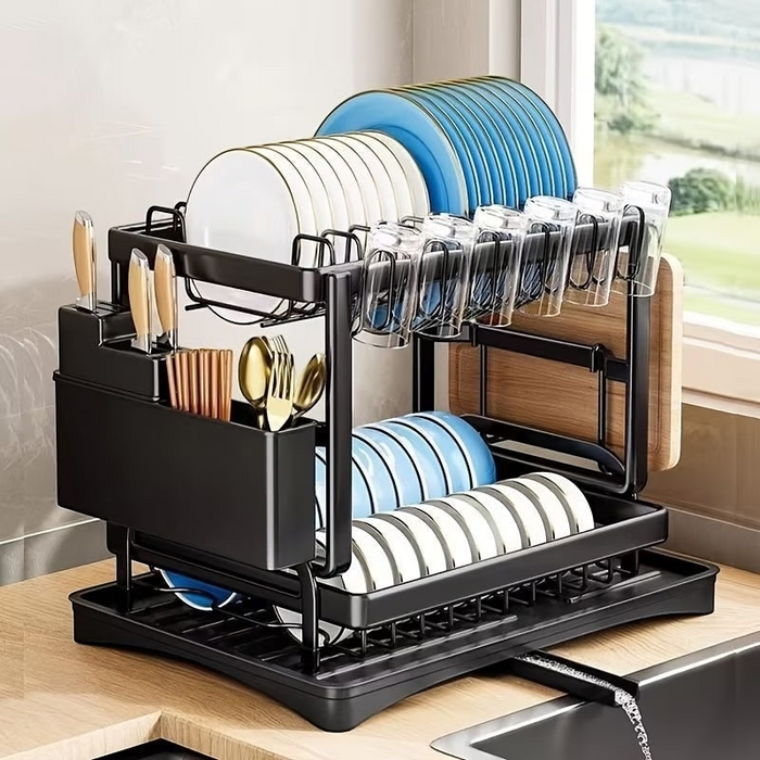 Double-Layer Dish Rack